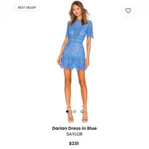 Darian Blue Lace Dress